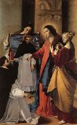 MAINO, Fray Juan Bautista The Virgin,with St.Mary Magdalen and St.Catherine,Appears to a Dominican Monk in Seriano oil painting